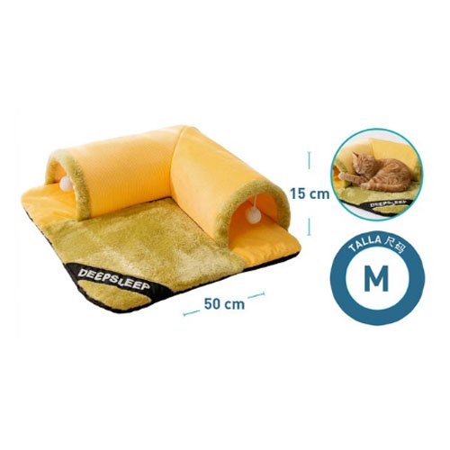 CAMA TUNEL AMARILLA por mayor Mascotas por mayor