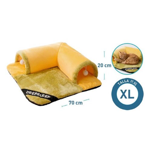 CAMA TUNEL AMARILLA por mayor Mascotas por mayor