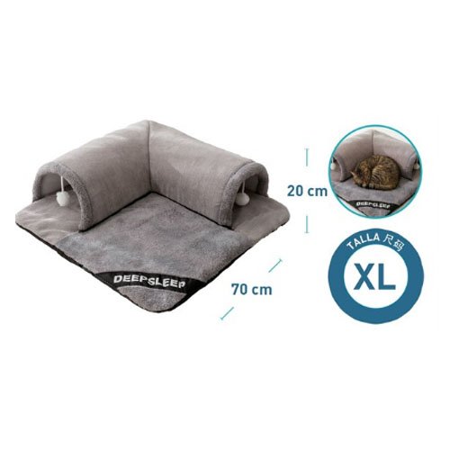 CAMA TUNEL GRIS por mayor Mascotas por mayor