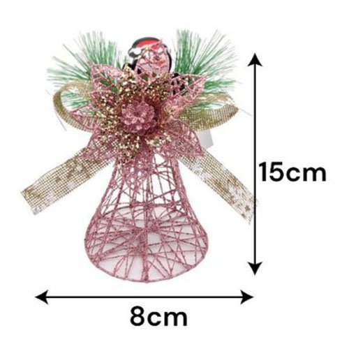 CAMPANA DE ALAMBRE NAVIDEÑA por mayor - Navidad por mayor