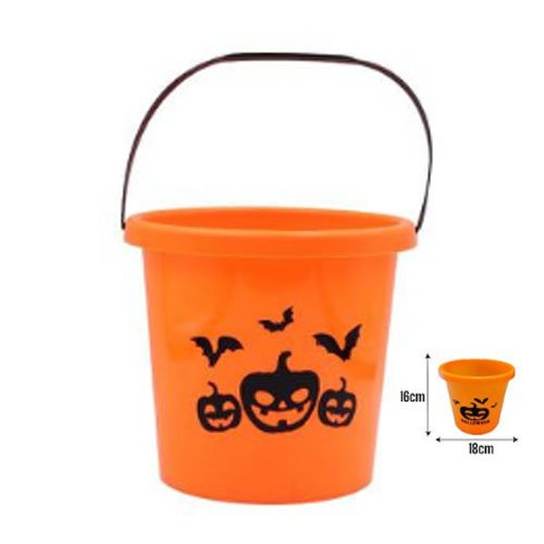 CANASTO CALABAZA NARANJA por mayor - Halloween por mayor