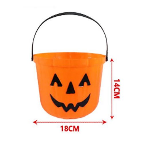 CANASTO CALABAZA NARANJA por mayor - Halloween por mayor