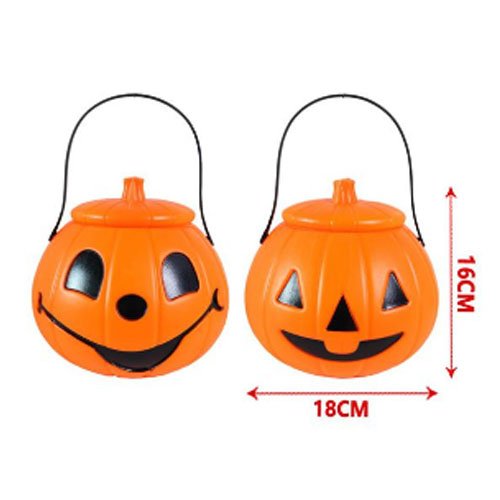 CANASTO CALABAZA NARANJA por mayor - Halloween por mayor