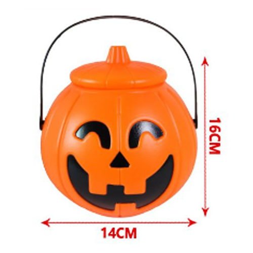 CANASTO CALABAZA NARANJA por mayor - Halloween por mayor