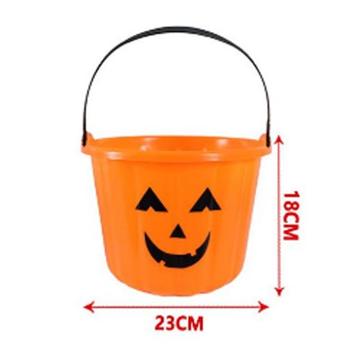 CANASTO CALABAZA NARANJA por mayor - Halloween por mayor