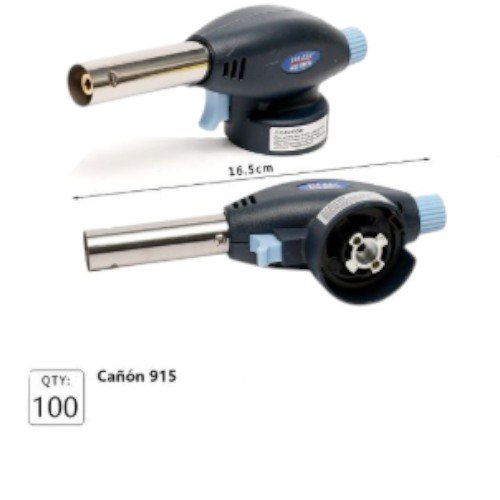 Cañón Soplete Multiusos 915 con Encendido Electrónico y Llama Ajustable 16.5cm por mayor en Chile