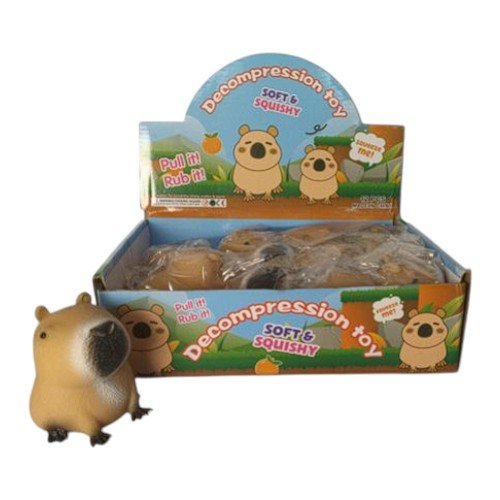 CAPIBARA DE SILICONA  por mayor Jugueteria por mayor