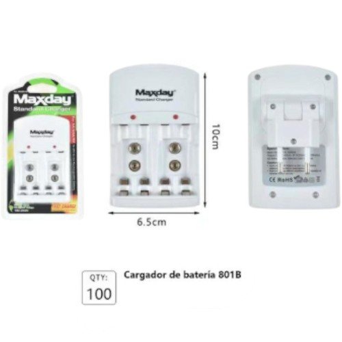 Cargador de Batería Estándar Maxday  por mayor Electrónica por mayor
