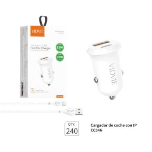 Cargador de coche CC546 IP por mayor - Electrónica por mayor