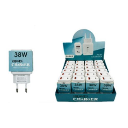 CARGADOR DE VIAJE TPC+USB por mayor Electrónica por mayor