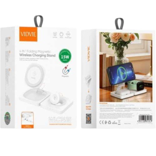 Cargador Inalámbrico Plegable WLC1625 por mayor Electrónica por mayor