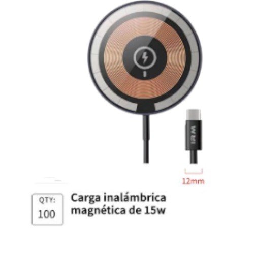 Cargador inalámbrico por Absorción Magnética de 15W por mayor Electrónica por mayor