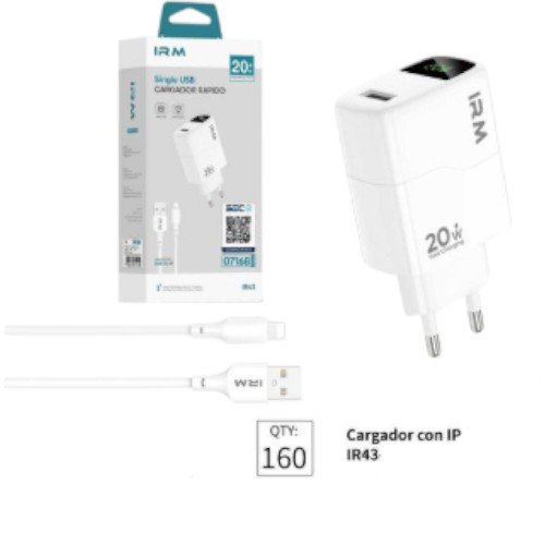 Cargador IP IR43 por mayor Electrónica por mayor