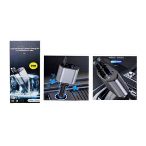 CARGADOR PARA COCHE 4 EN 1 por mayor Electrónica por mayor