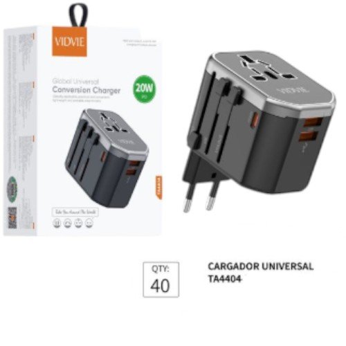 Cargador Universal / Enchufe de Conversion TA4404 1PZA por mayor en Chile
