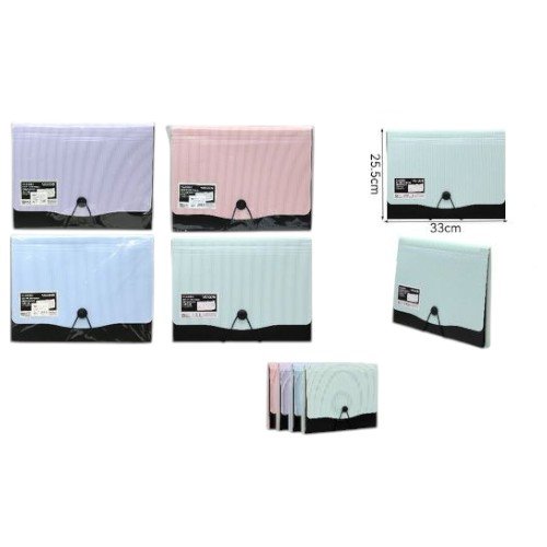 Carpeta Archivador de Doble Color con Cierre de Cuerda y Botón por mayor - Útiles Escolares por mayor