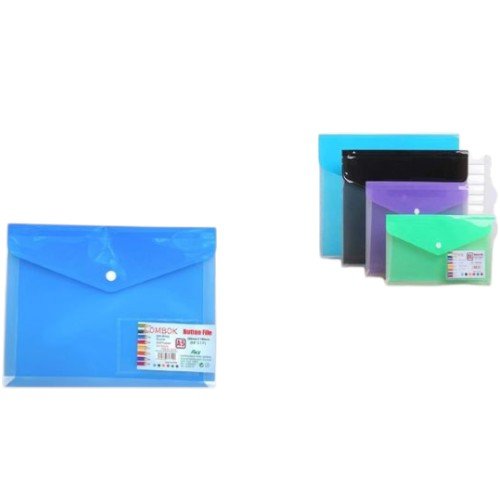 Carpeta Monocolor con Botón Tamaño A4 para Organización de Documentos por mayor - Útiles Escolares por mayor