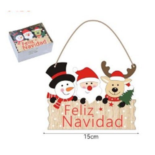 CARTEL FELIZ NAVIDAD CON FIGURAS por mayor - Navidad por mayor