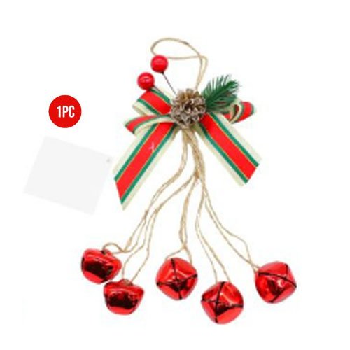 CASCABELES ROJO CON LAZO por mayor - Navidad por mayor