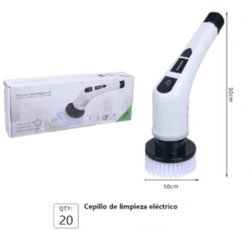 Cepillo de Limpieza Eléctrico Giratorio Inalámbrico 7 en 1 (30cm) por mayor - Electrónica por mayor