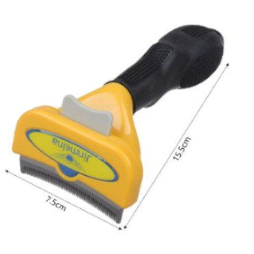 Cepillo Deslanador Profesional Talla M para Mascotas con Botón de Limpieza y Mango de Alto Agarre por mayor - Mascotas por mayor