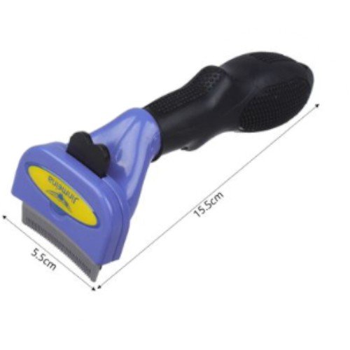 Cepillo Deslanador Profesional Talla S para Mascotas con Botón de Limpieza y Mango Ergonómico por mayor - Mascotas por mayor