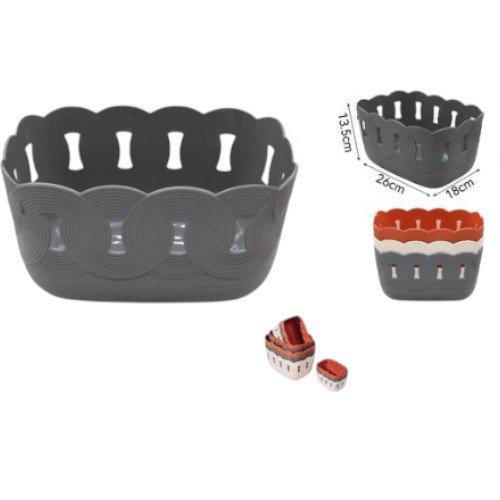 Cesta Organizadora Multiuso de Diseño Circular Entrelazado – Canasto de Almacenamiento Estético de Tamaño Compacto por mayor - Hogar por mayor