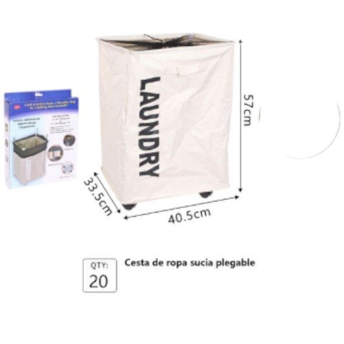 Cesta para Lavandería Plegable 