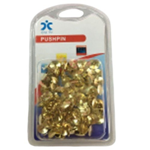 Chincheta Plana Dorada por mayor Útiles Escolares por mayor