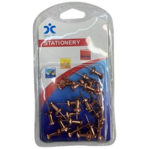 Chinchetas Tipo Torre Color Dorado por mayor - Útiles Escolares por mayor