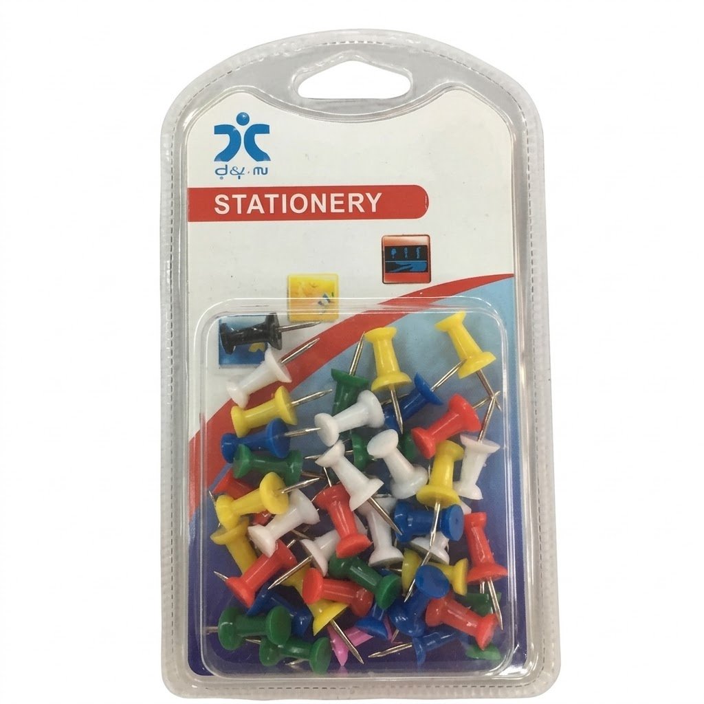 Chinchetas Tipo Torre de Colores por mayor - Útiles Escolares por mayor