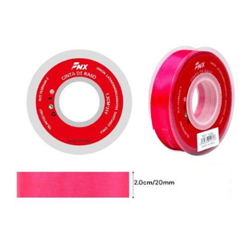 CINTA DE RASO FUCSIA GLITTER por mayor - Cotillon por mayor