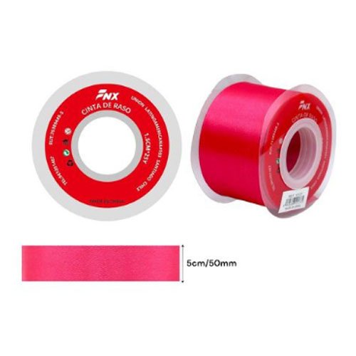 CINTA DE RASO FUCSIA GLITTER por mayor - Cotillon por mayor