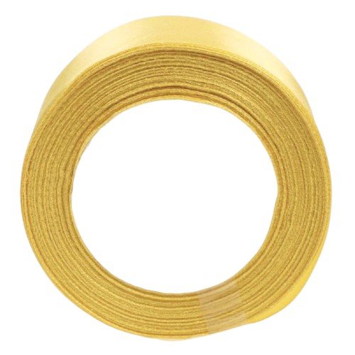 Cinta de Tela Raso Amarillo por mayor - Cotillon por mayor
