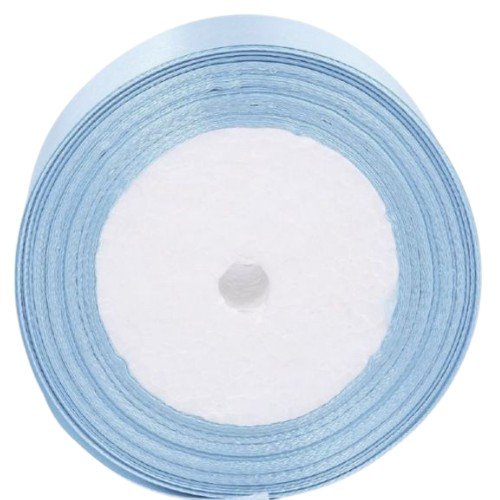 Cinta de Tela Raso Azul Claro por mayor - Cotillon por mayor