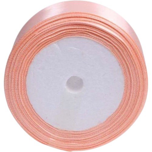 Cinta de Tela Raso Color Naranja Macaron por mayor - Cotillon por mayor