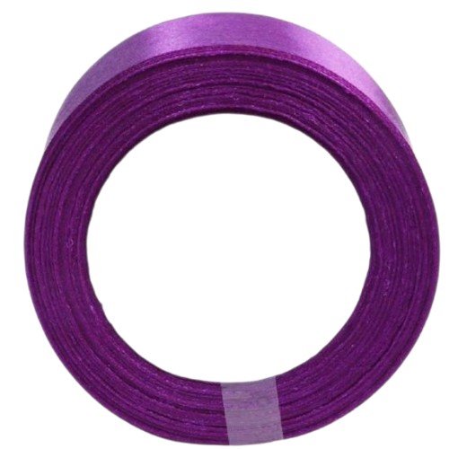 Cinta de Tela Raso Morado Oscuro por mayor - Cotillon por mayor