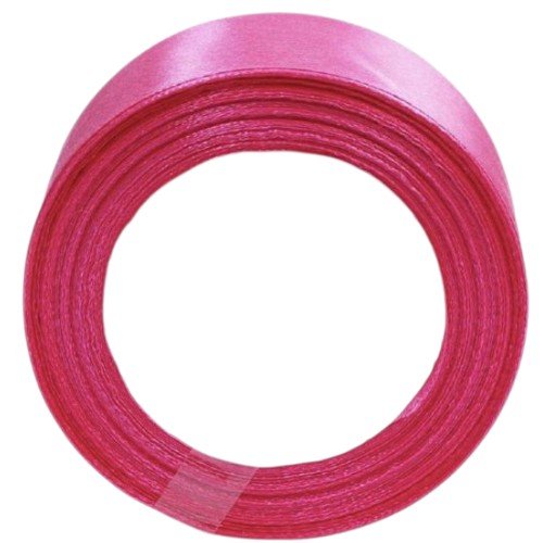 Cinta de Tela Raso Rosa Brillante por mayor - Cotillon por mayor