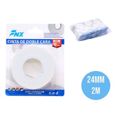 CINTA DOBLE FAX 24 MM X 2 METROS por mayor en Chile