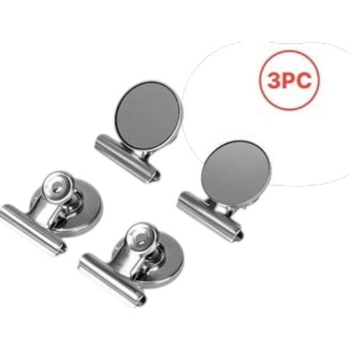 Clip Magnético Niquelada de 31mm para Superficies Metálicas por mayor - Útiles Escolares por mayor