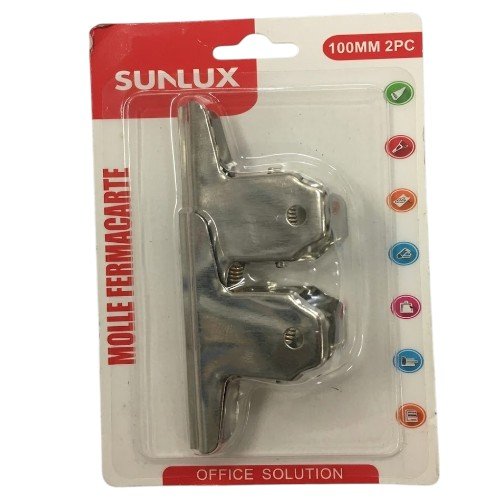 Clip Metálica de Gran Tamaño 100mm para Sujeción Industrial por mayor - Útiles Escolares por mayor