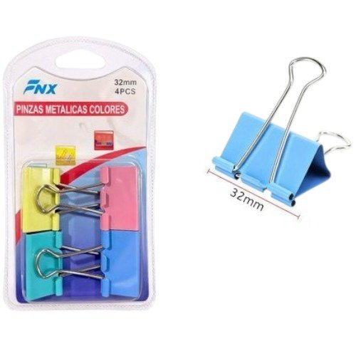 CLIP PARA CARPETA DE COLORES  por mayor - Útiles Escolares por mayor
