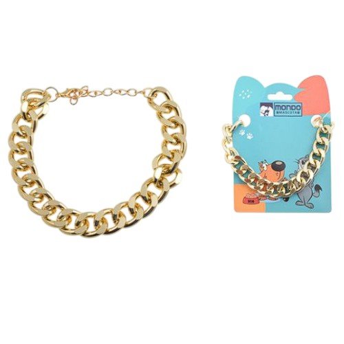 Collar cadena dorada por mayor Mascotas por mayor
