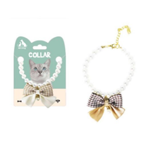 COLLAR DE PERLAS PARA GATOS por mayor - Mascotas por mayor