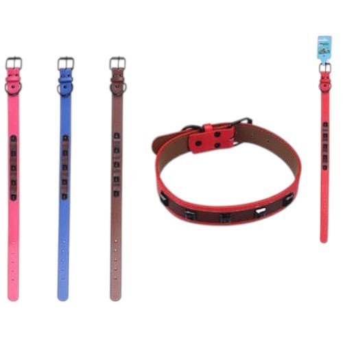 Collar de Seguridad para Mascotas con Apliques de Gemas Cuadradas, Banda de Doble Tono de 2.5 cm y Hebilla Reforzada por mayor Mascotas por mayor