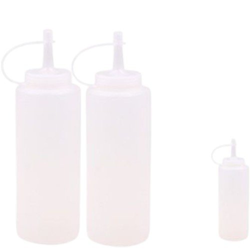 Condimenteros Plásticos Tipo Squeeze de 400ml Color Blanco Traslúcido por mayor - Hogar por mayor