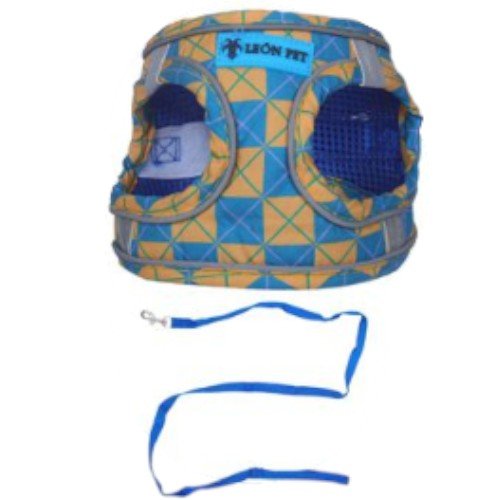 Conjunto de Arnés Ergonómico con Correa a Juego - Talla L - Diseño Geométrico por mayor - Mascotas por mayor
