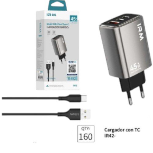 Conjunto de cargadores IR42 TC por mayor Electrónica por mayor