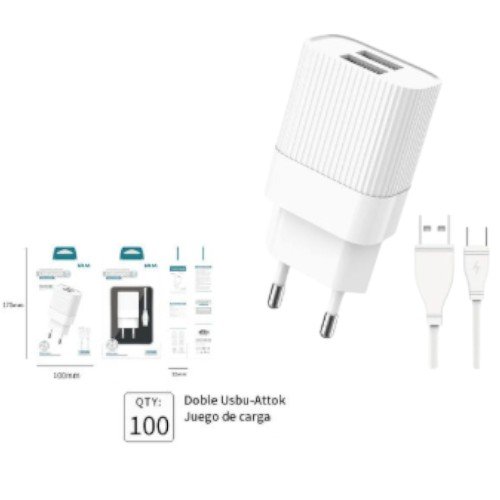 Conjunto de carga europeo + Cable Huawei TPC por mayor - Electrónica por mayor