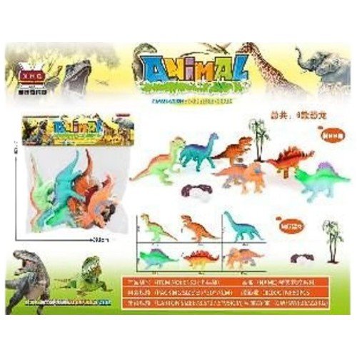 Conjunto de dinosaurios  por mayor - Jugueteria por mayor